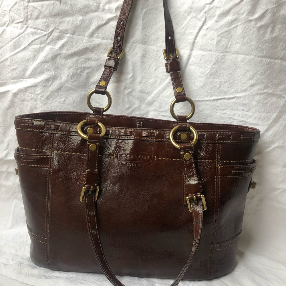 Authentic Coach brown shoulder bag F0773-11500